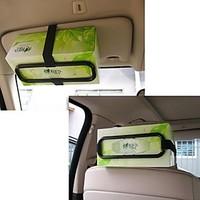 ziqiao fashion car visor tissue paper plastic box holder for back seat