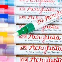 zig acrylista markers set of 8 summer 407861