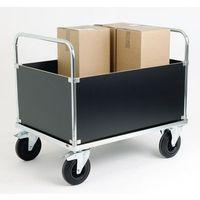 ZINC PLATED PLATFORM TRUCK WITH DOUBLE MDF END AND TWO SIDES