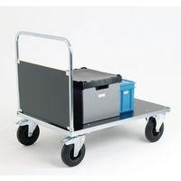 ZINC PLATED PLATFORM TRUCK WITH SINGLE MDF END