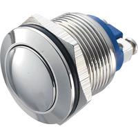 Zip Switch 19mm Vandal Resistant 36V DC 2A Domed Nickel Plated Scr...