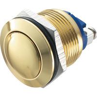 zip switch 19mm vandal resistant 36v dc 2a domed gold steel screw 