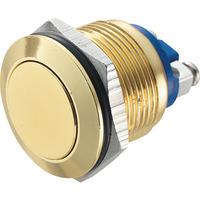 Zip Switch 19mm Vandal Resistant 36V DC 2A Flat Gold Steel Screw T...