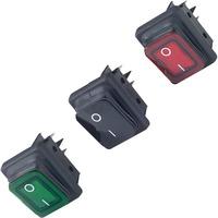 Zip Switch B4MASK42N1121000 SCHW. Rocker Switch DPST Off-On 250V A...