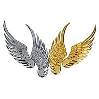 ZIQIAO Car Styling Metal Large Wings Affixed 3D Personality Modification Car Sticker