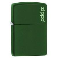 Zippo 221ZL Windproof Lighter With Logo, Green Matte, Regular