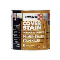 Zinsser ZINCSP25L 2.5 Litre Cover Stain Primer/Finish Paint