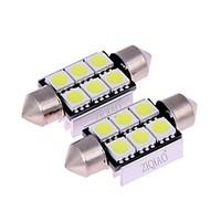 ziqiao white 39mm 5050 6 smd led c5w car led auto interior dome door l ...