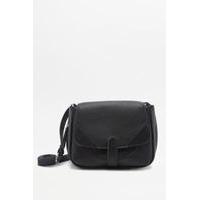 Zip Saddle Cross Body, BLACK