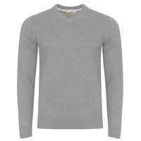 Ziggy V Neck Jumper In Grey Marl-Tokyo Laundry