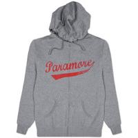 zip hoodie paramore baseball logo