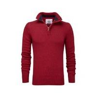 Zip neck premium blend jumper