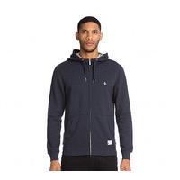 zip through hooded top