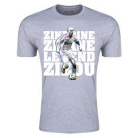 zinedine zidane france legend t shirt grey