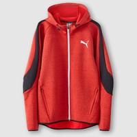 Zip-Up Hoodie with High Neck