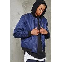 Zip-Front Bomber Jacket