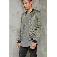 Zip-Front Bomber Jacket