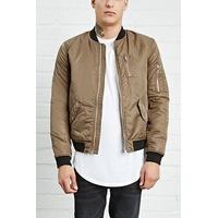 Zip-Front Bomber Jacket
