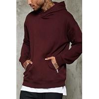 Zip-Front Slub Knit Hoodie