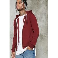 Zip-Up Drawstring Hoodie