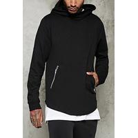 Zippered Kangaroo Pocket Hoodie