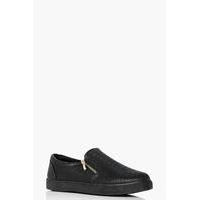 Zip Side Skater - black