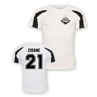 zinedine zidane juventus sports training jersey white