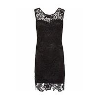 Zibi London Crochet Lace Dress in Black