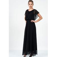 Zibi London Exclusive Ironi Collection Butterfly Sleeve Maxi Dress in Black