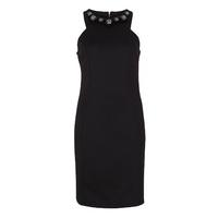 Zibi London Jewel Neck Black Dress