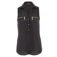 ZIP PKT LOTUS SLESS SHIRT