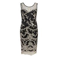 Zibi London Sleeveless Lace Dress in Black