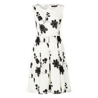 Zibi London Monochrome Embroidered Skater Dress