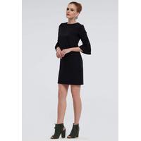 Zibi London Exclusive Ironi Collection Bell Sleeve Mini Dress in Black