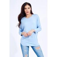 ZIP BACK LONG SLEEVE T-SHIRT