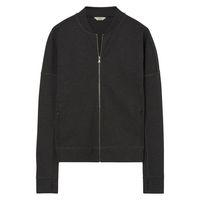 zipped track top graphite melange