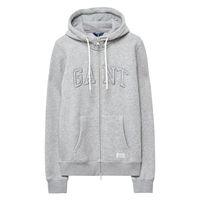 Zip Hoodie - Grey Melange