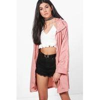 Zip Out Hood Rain Coat - blush