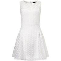zibi london embroidered floral organza dress womens dress in white