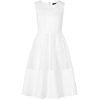 Zibi London - Textured Scuba Midi Dress, Size 8 women\'s Dress in white