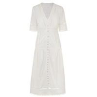 ZIMMERMANN Aerial Bell Lace Shirt Dress