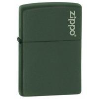 ZIPPO GREEN MATTE WITH ZIPPO LOGO LIGHTER