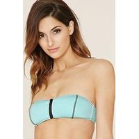 Zippered Bandeau Bikini Top