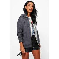 zip through hoody charcoal