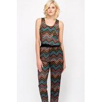 Zig Zag Contrast Top