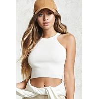 zip back crop top