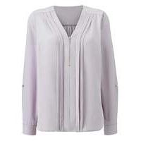 zip front blouse