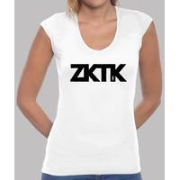 zktk black letters woman without sleeves