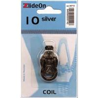 ZlideOn Zipper Pull Replacements Coil 10-Silver 208010