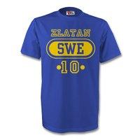 zlatan ibrahimovic sweden swe t shirt blue